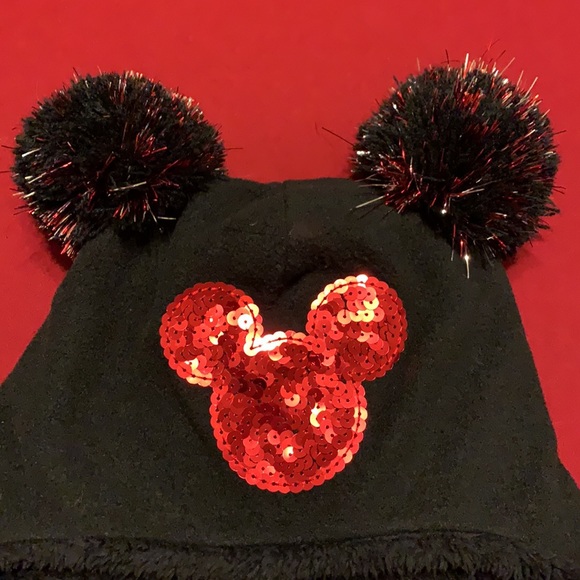 Baby Gap Disney Mickey Mouse Black Beanie size XL - Picture 2 of 9
